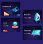 Isometric landing page design