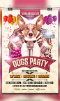 Print Templates - Dogs Party Flyer | GraphicRiver