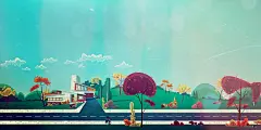 矢量场景插画适合网页头部-James Gilleard [11P].jpg
