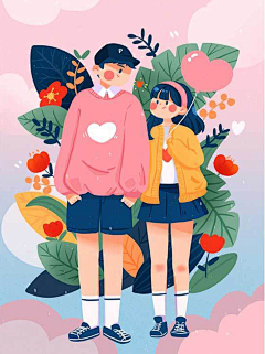 清酒拌面采集到素材——插画风格