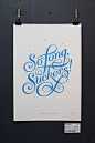 I Believe in Space : Letterpress prints from my first solo exhibition in 2014.