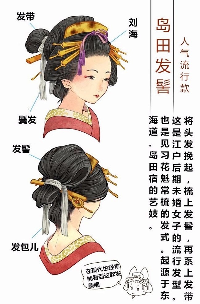 关于花魁，芸妓舞妓、歌舞伎的发型发饰参考...