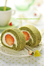 Matcha Roll Cake.#抹茶##蛋糕卷#