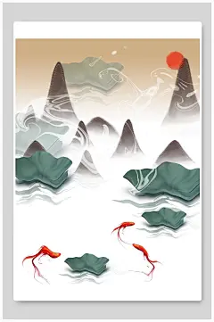 清新素雅高端创意水墨现代装饰画