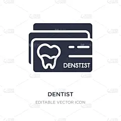 白色背景,牙医,图标,名片,分离着色,口腔卫生,商务,健康保健,卫生