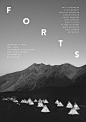 Poster I designed for a local group art exhibition called Forts.