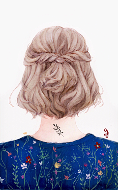 纳兰梓墨采集到插画——最美的背影