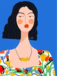 #手绘##人物##动漫##美女# #头像# #小清新# #治愈系# #水彩# #背景图#