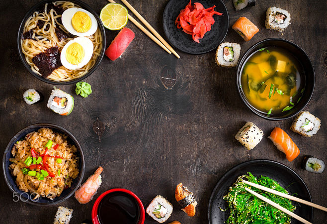 Sushi and japanese f...