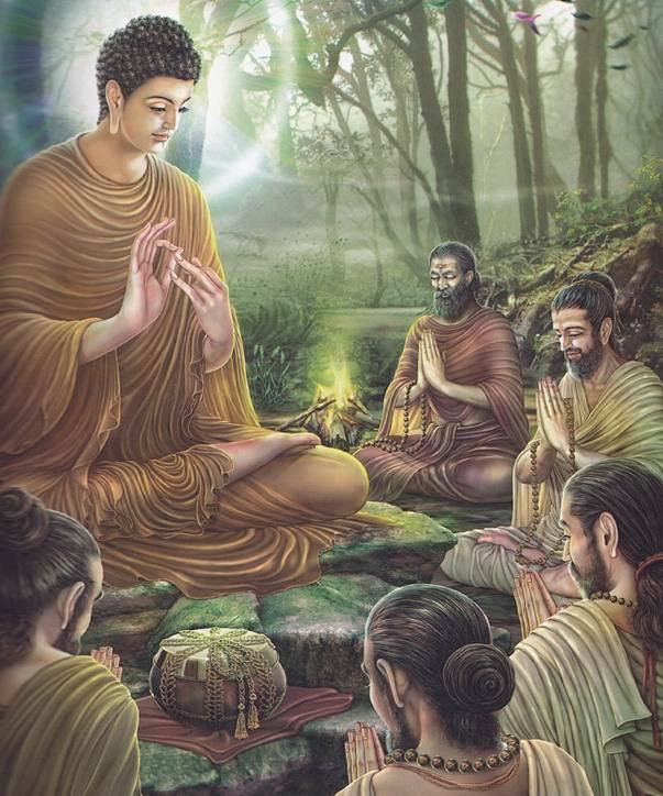 24  鹿苑说法 度五比丘
佛陀于鹿野苑...