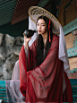 红颜汉服女仙气飘逸古风中国风超仙魏晋齐腰襦裙广袖大袖衫非古装-淘宝网