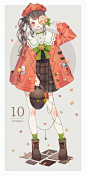 画师「しらほ」绘制的4-12月拟人化，画风也太好看了！twitter：shiraho65 ​​​