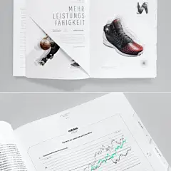 【长沙之所以广告灵感库】国设计机构Strichpunkt为阿迪达斯集团（adidas Group）设计的2012年报宣传册