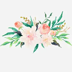 粉红色花朵手绘彩色水彩花朵 花朵 装饰 边框 元素 免抠png 设计图片 免费下载 页面网页 平面电商 创意素材