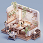ArtStation - Tiny Restaurant, Mia Marié Boas