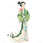 高质量插画-国潮细线白描