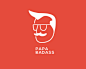 PAPA BADASS标志设计 领袖 专家 肖像 头像 老人 长者 老板 商标设计  图标 图形 标志 logo 国外 外国 国内 品牌 设计 创意 欣赏
