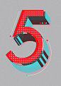 FiveBy Neil stevens Currently working through an alphabet of initial lettering for editorial uses and just got to the numbers which are a l...