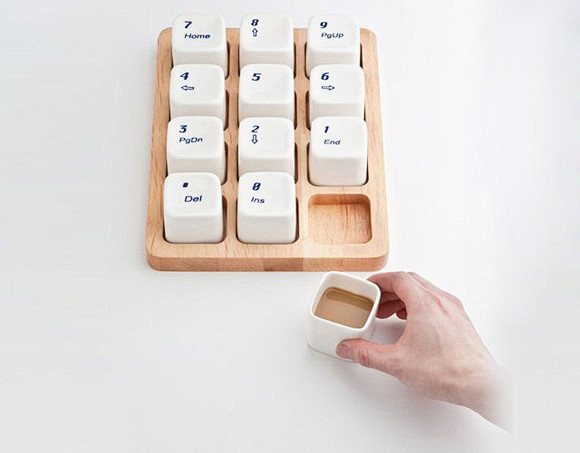 电脑小键盘造型咖啡杯