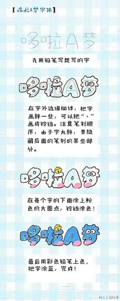 哆啦A梦主题手绘！！喜欢的赶紧get！ ​​​​