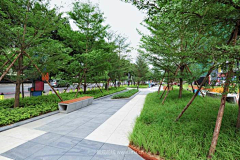 灵感邦丨ideabooom采集到丨L丨景观种植池丨商业街道广场公园绿地景观树池花池坐椅