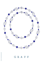格拉夫Sautoir系列圆形钻石和蓝宝石项链