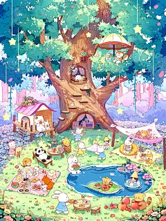 米莉的小世界_焦糖柚子__插画师作品_涂鸦王国gracg.com