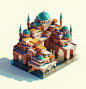Lost Temple III, Mari K : Voxel Art