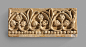 Wall decoration with floral and vegetal design, Stucco, Sasanian