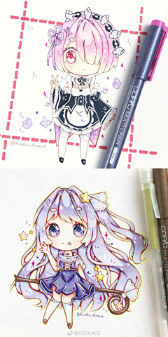 西西在逃小主采集到马克笔水彩插画欣赏 学习