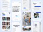 AI06 40屏国外人工智能Ai对话聊天app用户界面设计ui套件模板 Ai Chatbot UI Kit