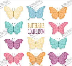 彩色蝴蝶矢量素材 【酷图网】水彩,手绘,矢量,卡通,彩绘,插画,昆虫,蝴蝶,动物,蝴蝶图标,素描蝴蝶,绘画蝴蝶,蝴蝶元素,水彩蝴蝶,蝴蝶素材,元素,素材,图案,图标