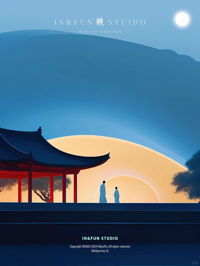 中国风禅意山水｜明月照山河