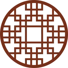 中式镂空窗格装饰古典边框png免抠元素