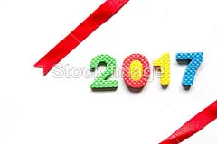 在白色背景上措辞 2017 与红丝带玩具字母表中的字母#新年# #春节# #过年# #鸡年# #2017年# #新年素材# #春节素材# #海报# #设计素材# #生肖# #平面设计# #新年海报# #鸡年海报# #2017数字背景# #圣诞节装饰# #公鸡# #卡通插画# #雄鸡# #新年贺卡# #鸡年日历# #2017年日历# #白背景# #rooster# #金鸡报春# #红包设计# #圣诞节素材# #新年banner# #新年计划# #新年目标# #福字#