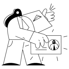 商人给名片插图 - 免费透明 PNG，SVG。 无需注册。
