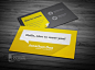 Flat Design Business Card Template With Long Shadow - free business cards