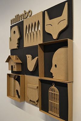 cardboard relief.