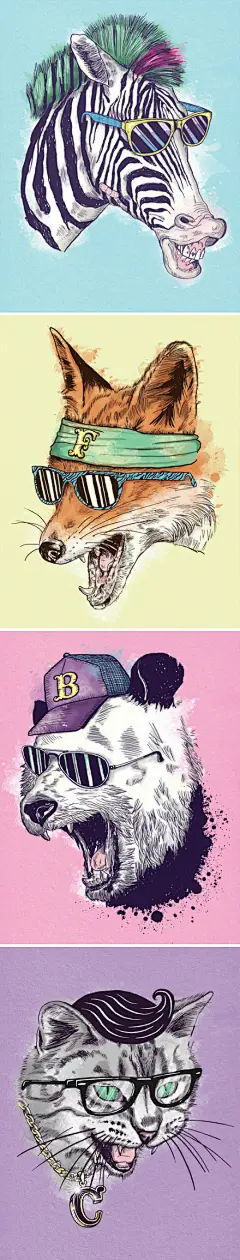 新锐插画：几位帅哥