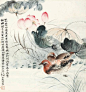untitled、工笔 水墨 国画 荷花、荷花 