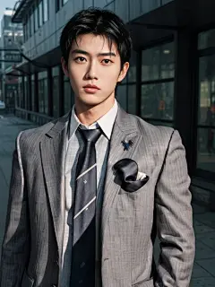 AI绘画_穿西装的健身男友_2_小D的AI日常_来自小红书网页版