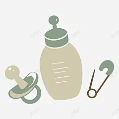 奶瓶高清素材 别针 卡通 幼儿 元素 免抠png 设计图片 免费下载