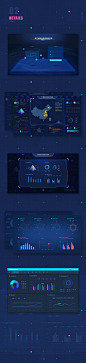 大数据可视化界面UI展示