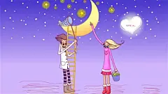 七夕鹊桥会卡通壁纸