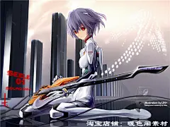 动漫EVA角色绫波丽P站pixiv同人图集原画插画壁纸美术图片素材-淘宝网