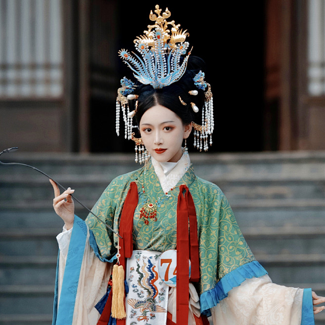 【霜翎阁】神仙图套装凤凰发簪梳钗子明宋魏晋唐风汉服配饰{青女}-淘宝网