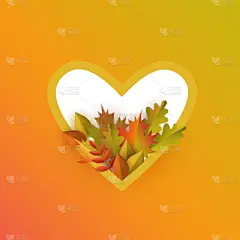 秋天,南瓜,叶子,心型,平坦的,边框,华丽的,十月,葫芦,壁纸