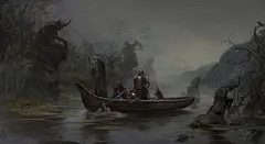 国人画师的插画作品如梦似幻！绘制的神话人物相当有个人风格！