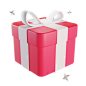 红色礼品盒 3d 图