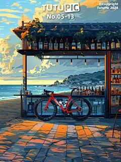 TutuPic 高清壁纸 | 骑车去海边whisky bar - 小红书